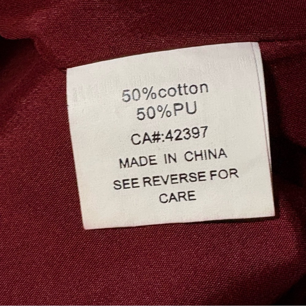 Pink Martini Burgundy Faux Leather Fit & Flare Dress – Sleeveless, Lined, Size M - Picture 8 of 10